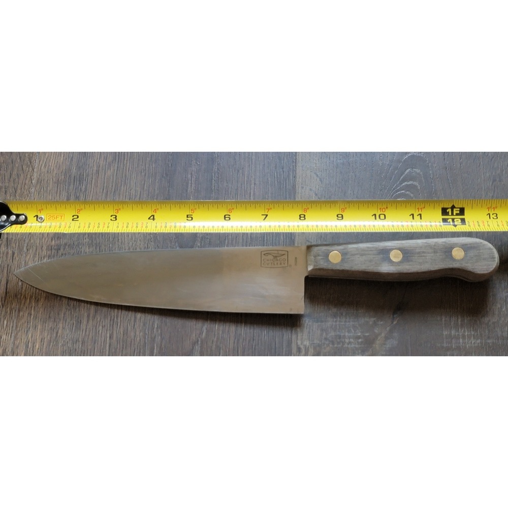 Chicago Cutlery Chef Knife‎ 12" Kitchen Knife Wood Handle 25GC20M